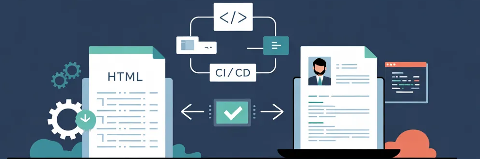 Créer un CV ATS-friendly à partir d'un template HTML — un projet local et DevOps